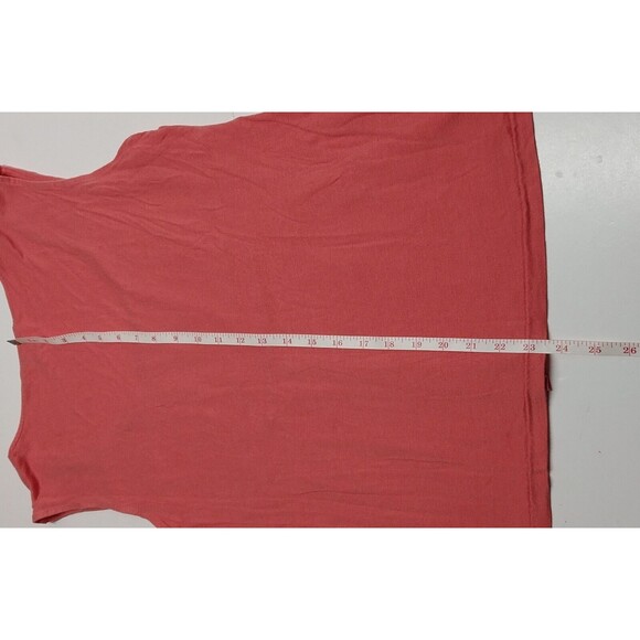 Vintage Banana Republic Women Size Large Ruched Rayon Blend Pastel Rose Tank Top - Picture 8 of 9